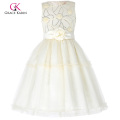 Grace Karin sem mangas Tulle Netting Flower Girl Princesa Bridesmaid Wedding Pageant Party Dress CL008982-1